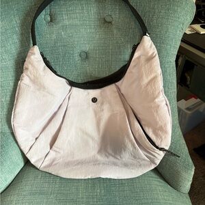 Lululemon Athletica Light Lavender Hobo Bag Minimalist Design